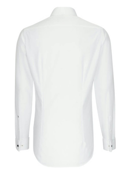 SEIDENSTICKER Slim Fit Overhemd Lichtbeige Business Kent Twill