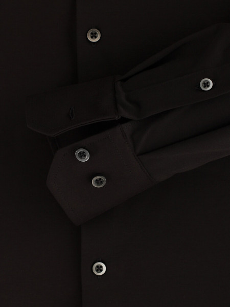 VENTI Regular Fit Overhemd Zwart Kent Jersey - Weergave 2