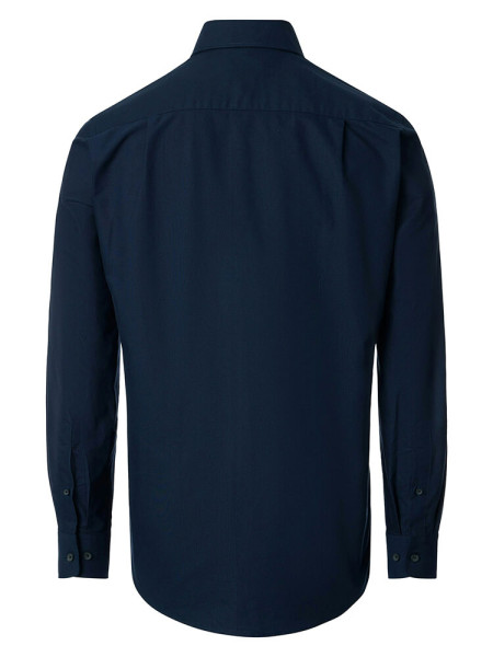 REDMOND Comfort Fit Overhemd Marine Button-Down Fein Oxford