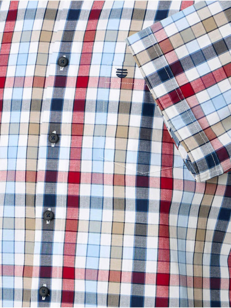 REDMOND Regular Fit Overhemd Red Kent Struktur - Weergave 2