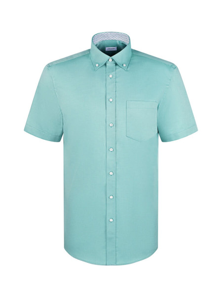 SEIDENSTICKER Regular Fit Overhemd Groen Button-Down Struktur