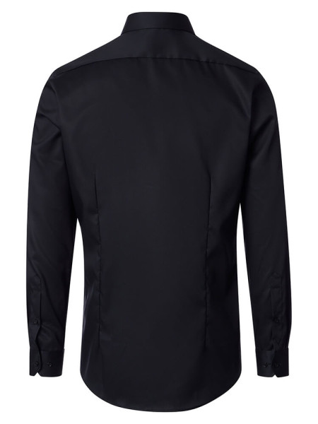 VENTI Slim Fit Overhemd Zwart Kent Popeline