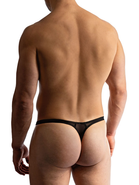 MANSTORE Regular Fit Zwart Microfaser