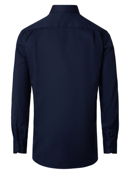 VENTI Comfort Fit Overhemd Donkerblauw Kent Twill