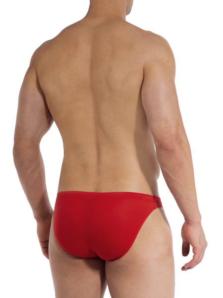 OLAF BENZ Regular Fit Red Microfaser