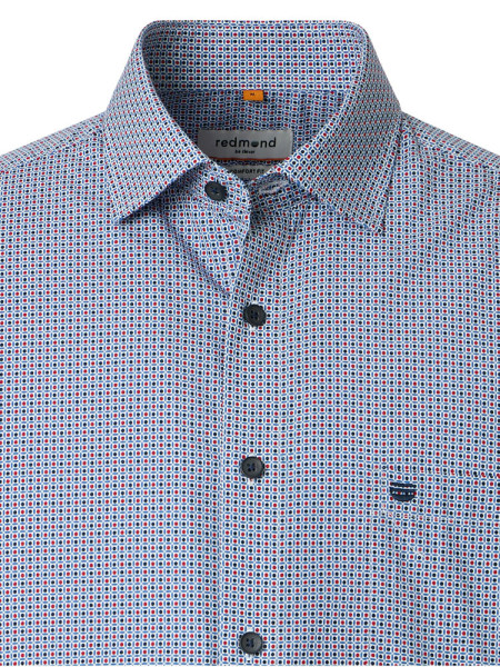 REDMOND Regular Fit Overhemd Red Kent Print - Weergave 1