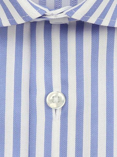 SEIDENSTICKER Tailored Fit Overhemd Lichtblauw New Kent Struktur - Weergave 1