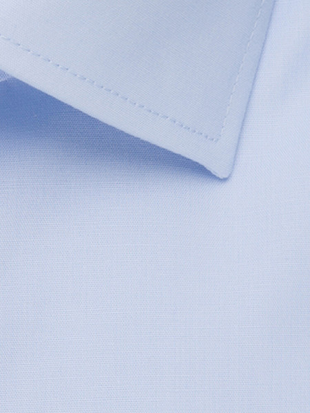 SEIDENSTICKER Regular Fit Overhemd Lichtblauw Business Kent Popeline - Weergave 3