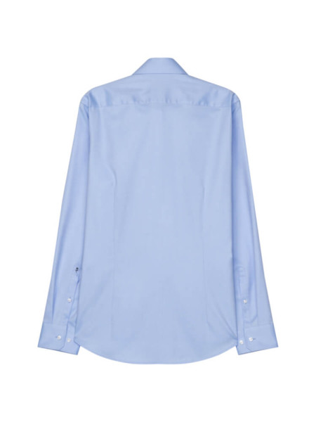 SEIDENSTICKER Slim Fit Overhemd Lichtblauw Business Kent Twill - Weergave 1