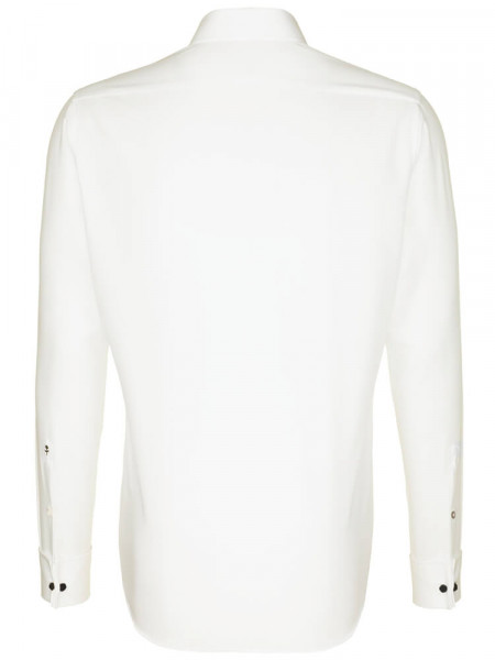 SEIDENSTICKER Tailored Fit Overhemd Lichtbeige Business Kent Popeline