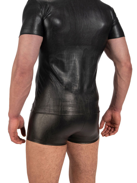 MANSTORE Regular Fit Zwart Microfaser