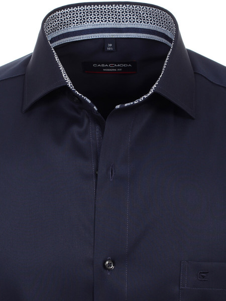 CASAMODA Regular Fit Overhemd Marine Kent Easy Care  - Weergave 1