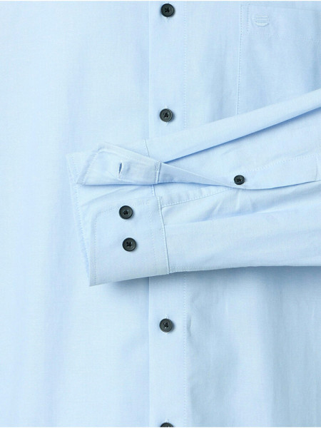 REDMOND Comfort Fit Overhemd Lichtblauw Button-Down Fein Oxford - Weergave 2