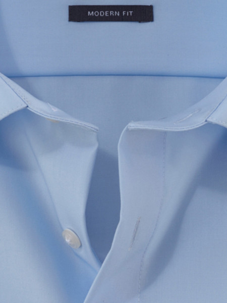 OLYMP Regular Fit Overhemd Lichtblauw New Kent Popeline