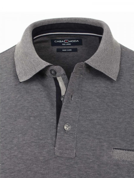 CASAMODA Polo Donkerblauw Piqué - Weergave 1
