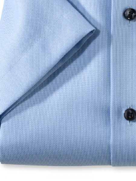 OLYMP Regular Fit Overhemd Lichtblauw Global Kent Struktur - Weergave 2
