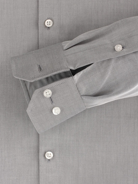 VENTI Regular Fit Overhemd Lichtgrijs Kent Twill - Weergave 2