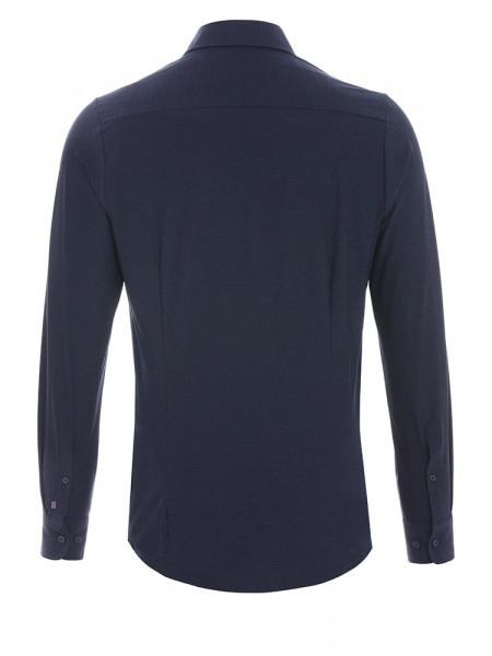 PURE Extra Slim Fit Overhemd Marine Haifisch Jersey