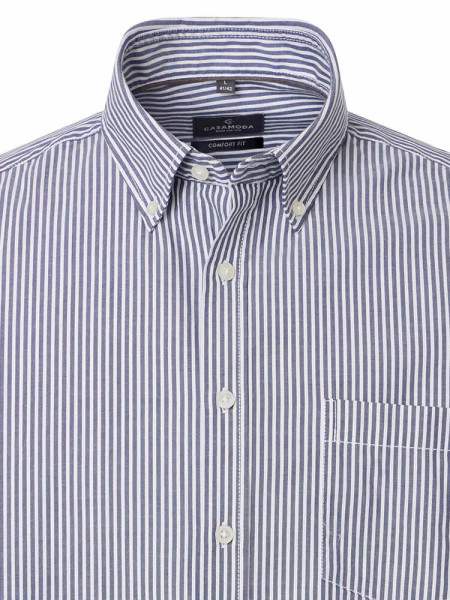 CASAMODA Comfort Fit Overhemd Donkerblauw Button-Down Easy Care  - Weergave 1