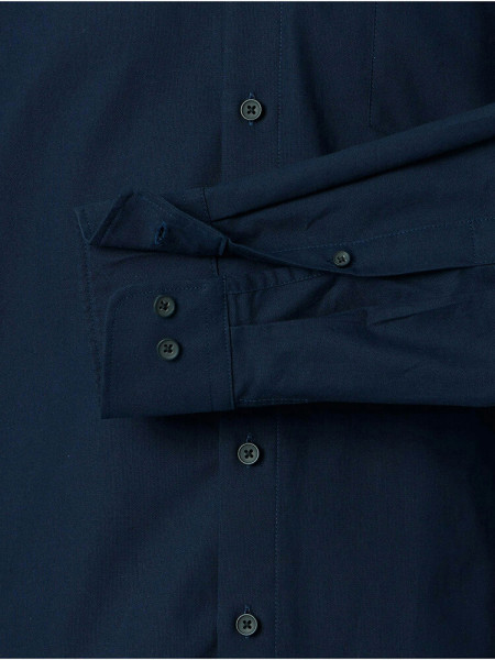 REDMOND Regular Fit Overhemd Marine Button-Down Fein Oxford - Weergave 2