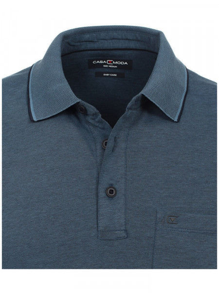 CASAMODA Polo Medium blauw Piqué - Weergave 1