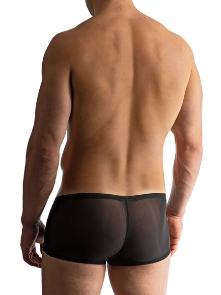 MANSTORE Regular Fit Zwart Microfaser