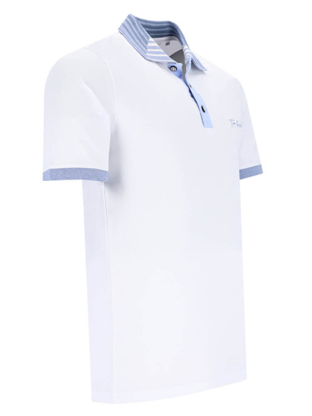 TOM RIPLEY Polo Wit Extrafeine Qualität - Weergave 1
