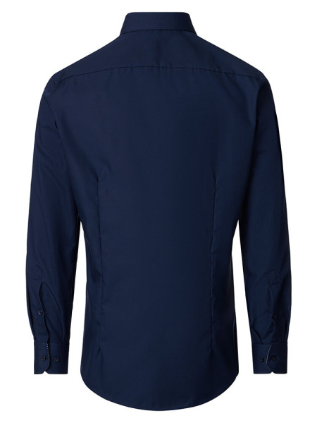 VENTI Regular Fit Overhemd Marine Kent Popeline