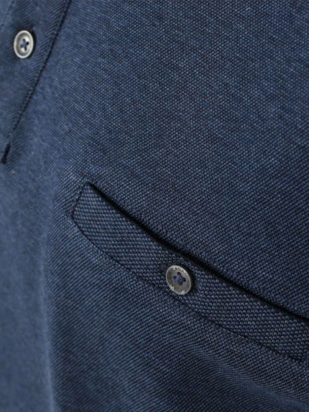 CASAMODA Polo Medium blauw Piqué - Weergave 2