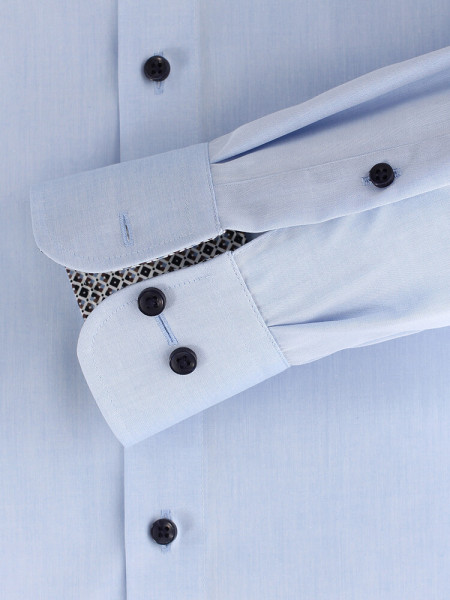 CASAMODA Comfort Fit Overhemd Lichtblauw Kent Popeline - Weergave 2