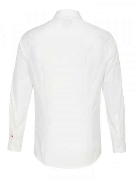 PURE Slim Fit Overhemd Lichtbeige Kent Popeline