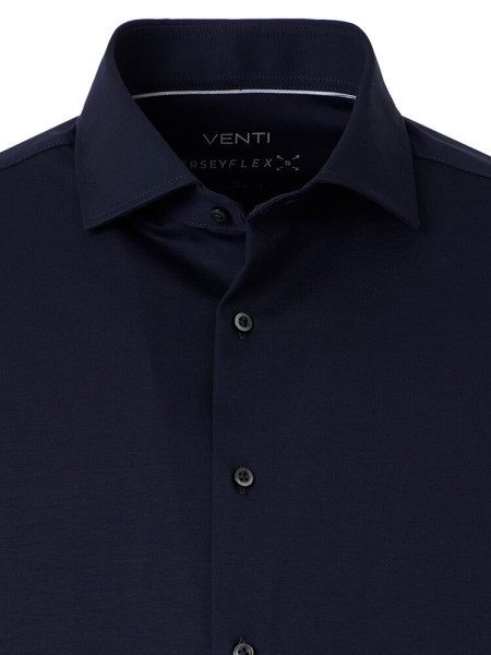 VENTI Comfort Fit Overhemd Donkerblauw Kent Jersey - Weergave 1