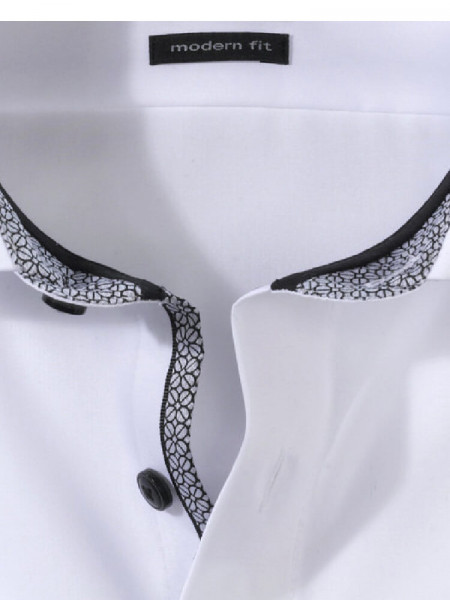 OLYMP Regular Fit Overhemd Wit Global Kent Popeline - Weergave 1