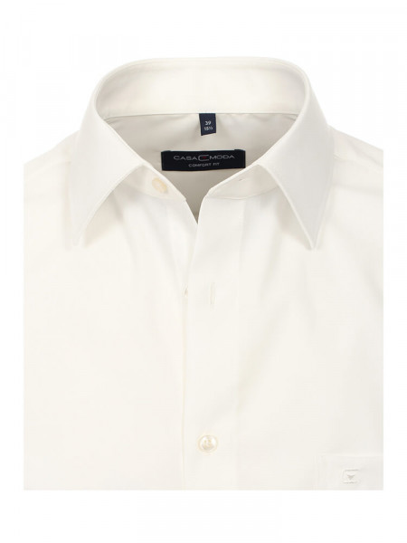CASAMODA Comfort Fit Overhemd Lichtbeige Kent Popeline - Weergave 1