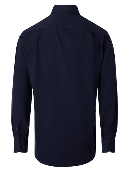 VENTI Comfort Fit Overhemd Donkerblauw Kent Jersey