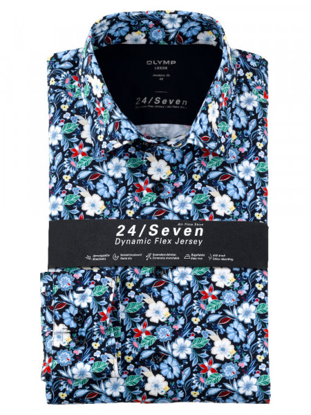 OLYMP Luxor modern fit jersey overhemd