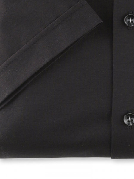 OLYMP Slim Fit Overhemd Zwart New York Kent Jersey - Weergave 2