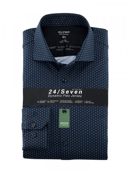 OLYMP No. Six 24/Seven super slim jersey overhemd