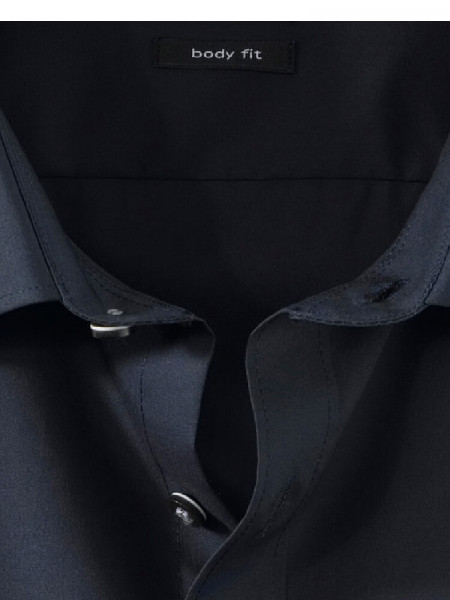 OLYMP Slim Fit Overhemd Marine New York Kent Uni Stretch - Weergave 1