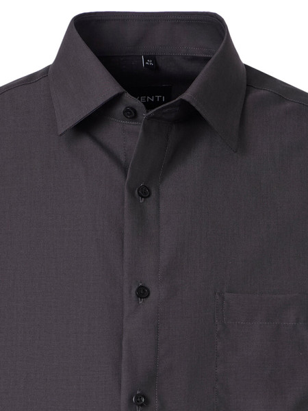 VENTI Comfort Fit Overhemd Antraciet Kent Popeline - Weergave 1