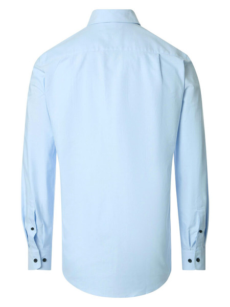 REDMOND Comfort Fit Overhemd Lichtblauw Button-Down Fein Oxford