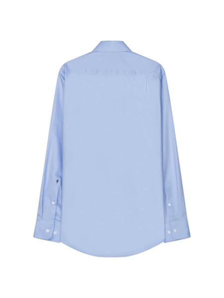 SEIDENSTICKER Regular Fit Overhemd Lichtblauw Business Kent Twill