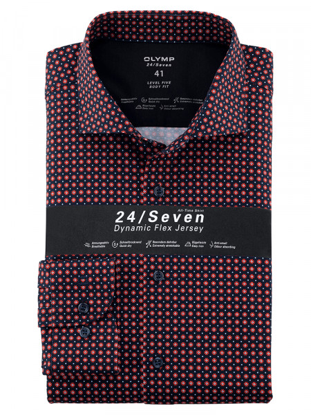 OLYMP Level Five 24/Seven body fit jersey overhemd