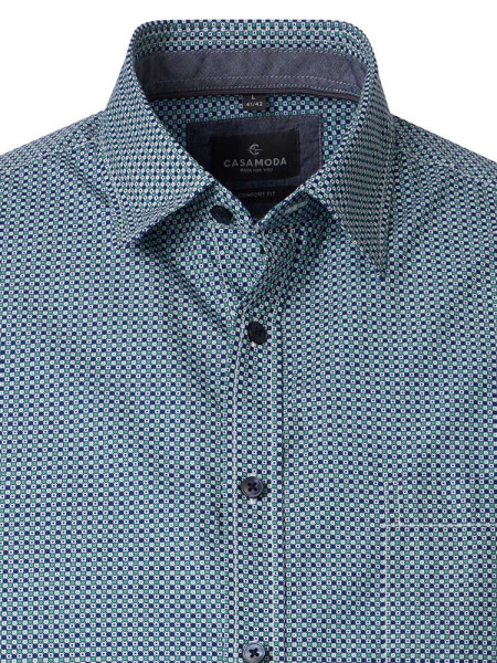 CASAMODA Regular Fit Overhemd Groen Kent Easy Care  - Weergave 1