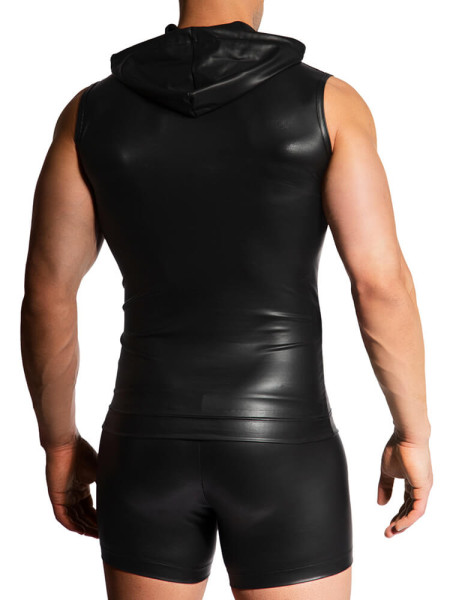 MANSTORE Regular Fit Zwart Microfaser