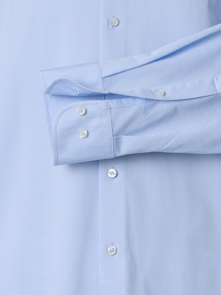VENTI Comfort Fit Overhemd Lichtblauw Kent Jersey - Weergave 2