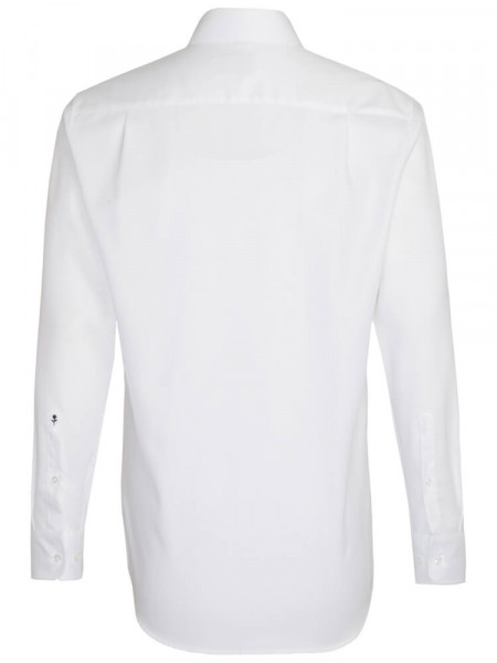 SEIDENSTICKER Regular Fit Overhemd Wit Business Kent Struktur