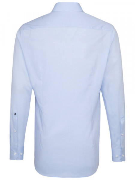 SEIDENSTICKER Tailored Fit Overhemd Lichtblauw Business Kent Popeline