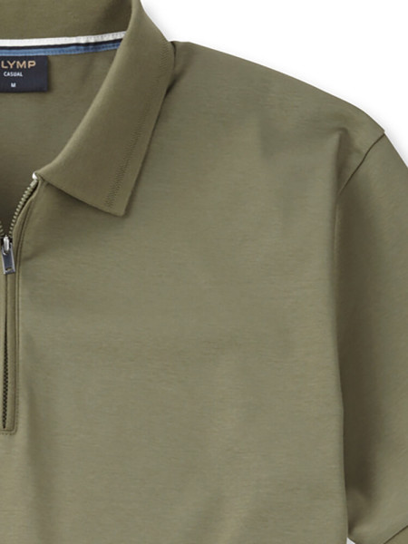 OLYMP Polo Donkergroen Jersey