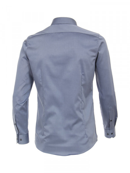 VENTI Slim Fit Overhemd Donkerblauw Kent Twill